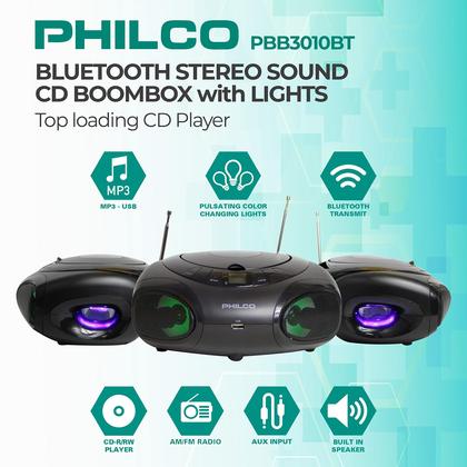Imagem de Leitor de CD Portátil Philco com Bluetooth e Rádio AM/FM