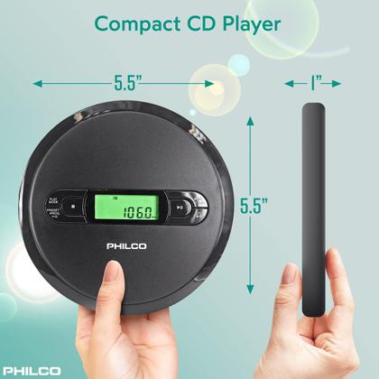 Imagem de Leitor de CD Portátil Philco com Reprodução de MP3 e Rádio FM