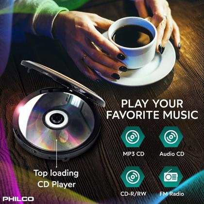 Imagem de Leitor de CD Portátil Philco com Reprodução de MP3 e Rádio FM