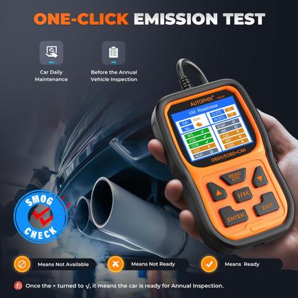 Imagem de Leitor de código AUTOPHIX OM126P+OBD2 Scanner para carros dos EUA