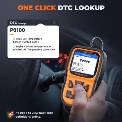 Imagem de Leitor de código AUTOPHIX OM126P+OBD2 Scanner para carros dos EUA