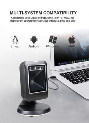 Imagem de Leitor De Código Barras De Mesa 1d 2d Qr Code Automatico - Nova Vida