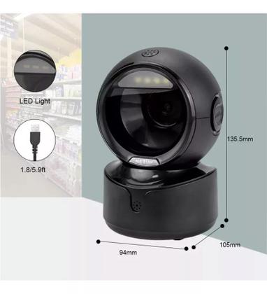 Imagem de Leitor De Código Barras Qr Fixo Mesa 1d 2d Usb Goldensky A5