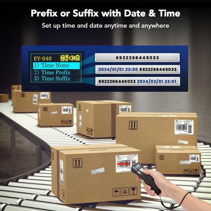 Imagem de Leitor de código de barras Bluetooth Eyoyo Mini 1D e 2D QR Code