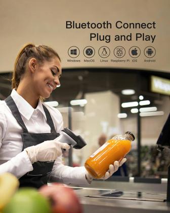 Imagem de Leitor de código de barras Bluetooth Inateck BCST-70 180 dias de espera