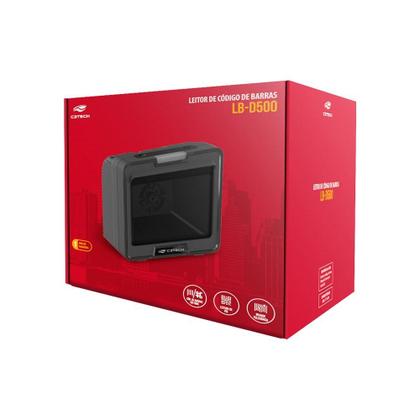 Imagem de Leitor de Codigo de Barras C3Tech, 1D e 2D, USB, Bidirecional, LED Branco, CMOS, Preto - LB-D600BK C3Tech