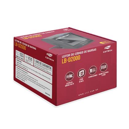 Imagem de Leitor de Código de Barras C3Tech LB-D2000BK, 1D/2D, USB, Preto