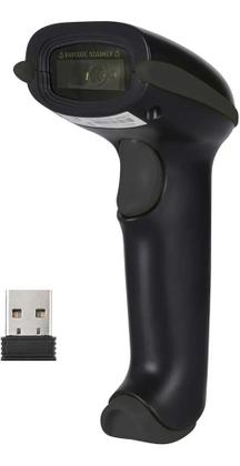 Imagem de Leitor de Código de Barras e Qr Code Pix LW300 Sem Fio + Suporte