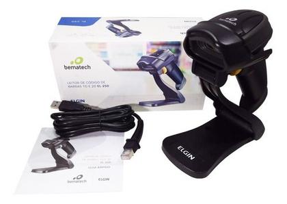 Imagem de LEITOR DE CODIGO DE BARRAS ELGIN,BEMATECH EL250 2D QrCode Boleto Pix USB