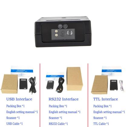 Imagem de Leitor de código de barras EVAWGIB Mini USB RS232 TTL 2D CMOS