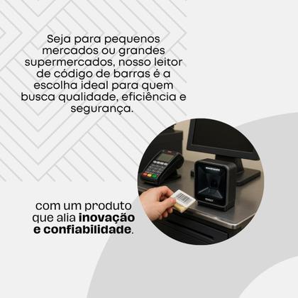 Imagem de Leitor De Código De Barras Fixo Para Pdv E Supermercado