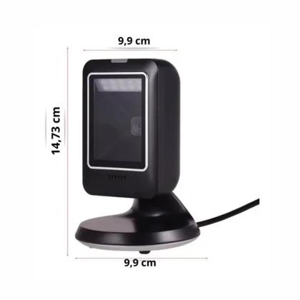 Imagem de Leitor De Código De Barras Fixo USB PDV Scanner Automático 1D 2D QR Code Para Caixa
