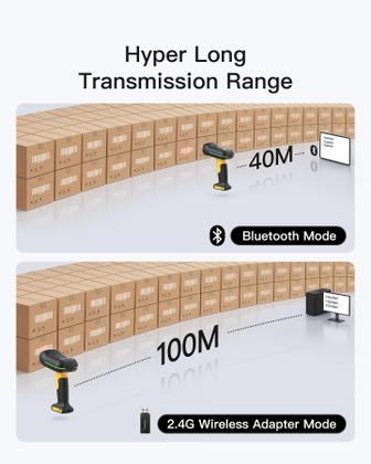Imagem de Leitor de código de barras Inateck BCST-75 Bluetooth 1D 2D QR Code IP67