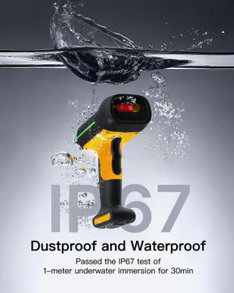 Imagem de Leitor de código de barras Inateck Industrial Wireless 2D QR Code BCST-75S