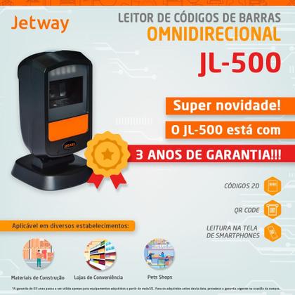 Imagem de Leitor De Código De Barras Jetway Jl-500 2d Qr Code Usb