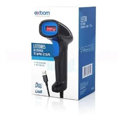Imagem de Leitor de Código de Barras Laser USB EAN13 Boletos FEBRABAN