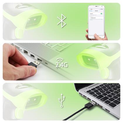 Imagem de Leitor de código de barras NetumScan Wireless 3 em 1 Bluetooth 1D 2D