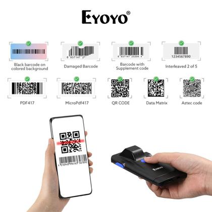 Imagem de Leitor De Código De Barras Portátil Qr Code Scanner Celular