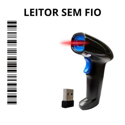 Imagem de Leitor De Código De Barras Sem Fio Barcode scanner 1100LW Usb Ean-8/ean-13 110v/220v