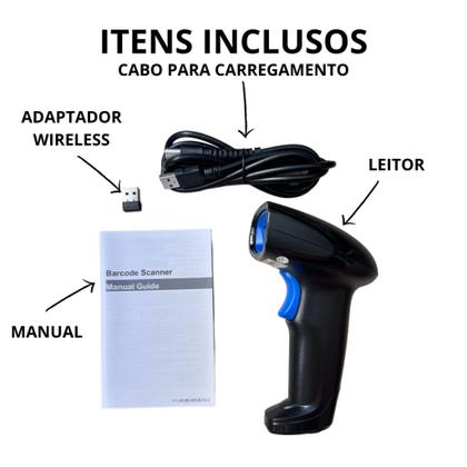 Imagem de Leitor De Código De Barras Sem Fio Barcode scanner 1100LW Usb Ean-8/ean-13 110v/220v
