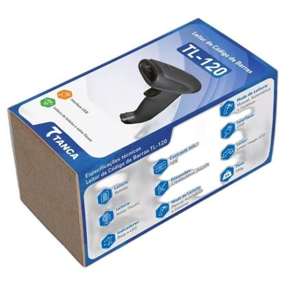 Imagem de Leitor De Código De Barras Tanca Tl-120 Tanca Usb Preto