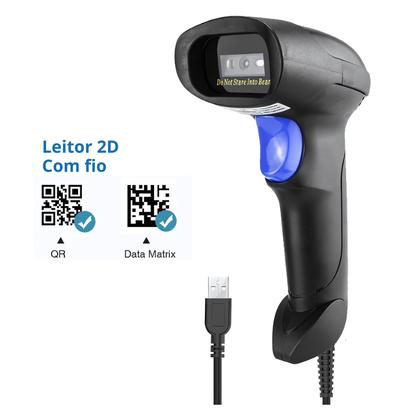 Imagem de Leitor de codigo de barras USB leitor QRcode 1D 2D Com fio J31