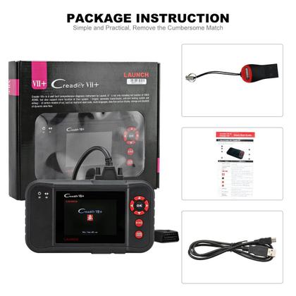Imagem de Leitor de código de carro LAUNCH X431 Creader VII+ Full EOBD OBD2