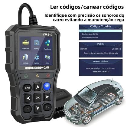 Imagem de Leitor De Código Obd2 Multilíngue Scanner Ym519 Ms309 Ferramentas De Diagnóstico De Carro Testador