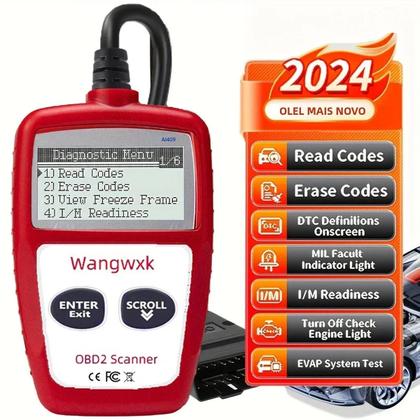 Imagem de Leitor De Código OBD2 Universal De 16 Pinos Ferramenta De Diagnóstico Scanner Multifuncional De