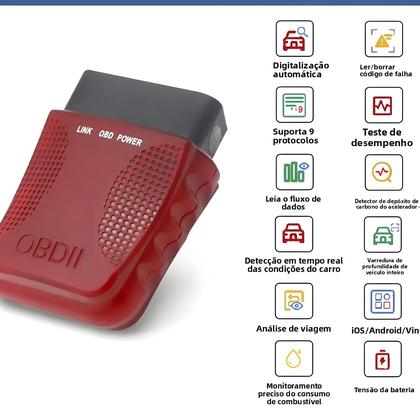 Imagem de Leitor De Código OBD2 Universal Ferramenta De Diagnóstico Compatível Com iOS E Android Para Carros