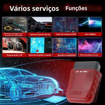 Imagem de Leitor De Código OBD2 Universal Ferramenta De Diagnóstico Compatível Com iOS E Android Para Carros