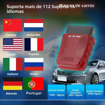 Imagem de Leitor De Código OBD2 Universal Ferramenta De Diagnóstico Compatível Com iOS E Android Para Carros