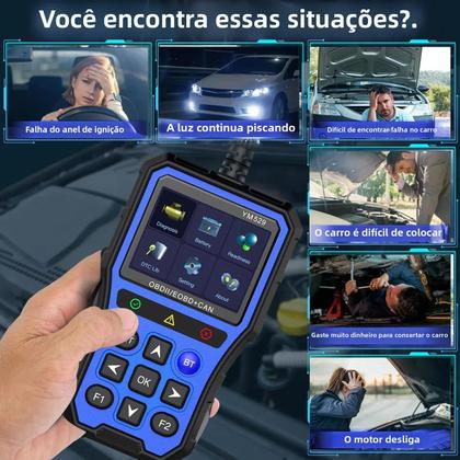 Imagem de Leitor De Código OBD2 Universal Ferramenta De Diagnóstico YM529 Scanner OBD Para Todos Os Carros Com