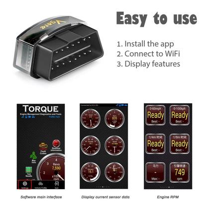 Imagem de Leitor de código Wi-Fi OBD2 Vgate iCar Pro para iOS/Android