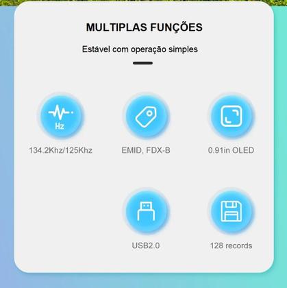 Imagem de Leitor De Microchip Identificação De Animal Universal