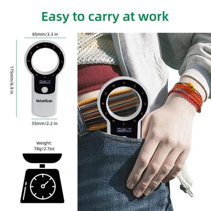 Imagem de Leitor de microchip para animais de estimação NetumScan atualizou o armazenamento de dados 1024