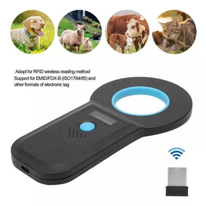 Imagem de Leitor de scanner de chip de microchip para animais de estimação 134,2 kHz/125 kHz