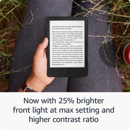 Leitor Eletrônico Amazon Kindle 16GB - Tela Sem Brilho (Preto
