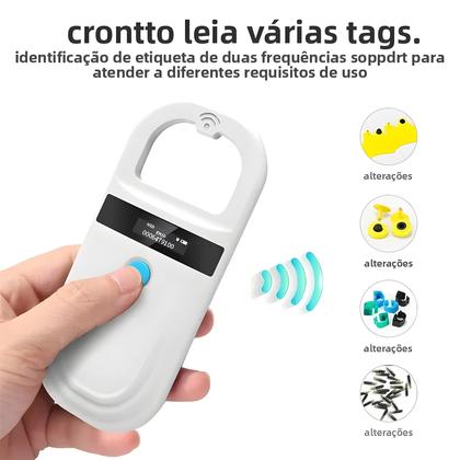 Imagem de Leitor RFID Para Animais De Estimação 134.2Khz Scanner De Microchip Portátil USB Bluetooth Para Gato