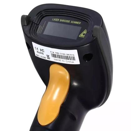 Imagem de Leitor Scanner De Códigos De Barras Sem Fio LASER Wireless USB Alta Precisão