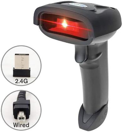 Imagem de Leitor Scanner De Códigos De Barras Sem Fio LASER Wireless USB Alta Precisão