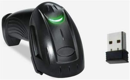 Imagem de Leitor Scanner De Códigos De Barras Sem Fio LASER Wireless USB Alta Precisão
