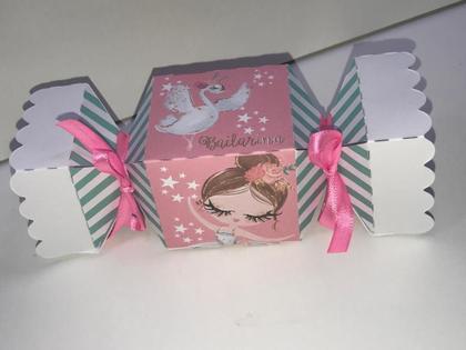 Imagem de Lembrancinha caixinha decoração festa infantil Bailarina