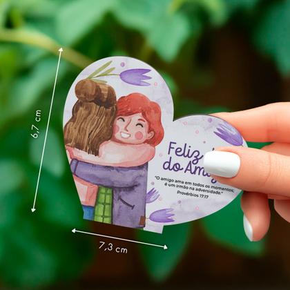 Imagem de Lembrancinha MDF Dia do Amigo  Kit com 20 unidades