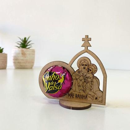 Imagem de Lembrancinha Porta Bombom Mãe Rainha Artigos Religiosos Católicos Presente Cristão Itens Católicos