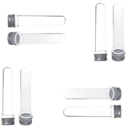 Imagem de Lembrancinha Tubete Aluminio Prata 13cm 10 Un