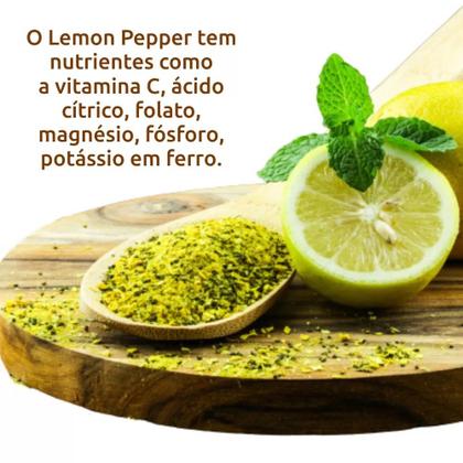 Imagem de Lemon Pepper 200g, Raiz e Sabor Premium, kit com 3