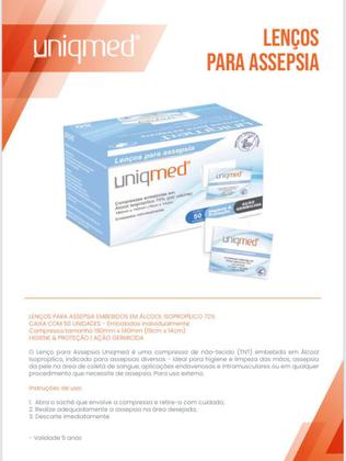 Imagem de LENCO ASSEPSIA UNIQMED KIT COM 150UN 19X14cm