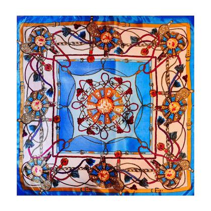 Imagem de Lenço Cordas e Elos Azul