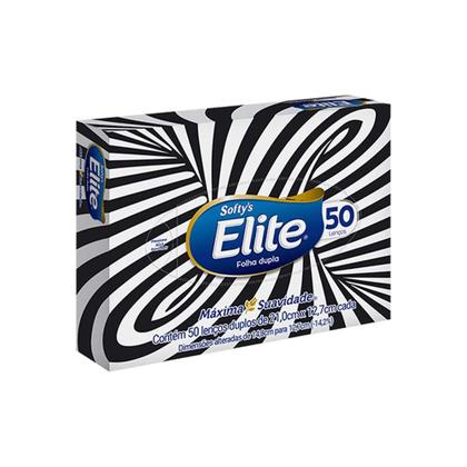 Imagem de Lenço de Papel Softys Elite Folha Dupla 50 unidades